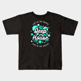 DEEP HOUSE  - bubbles Kids T-Shirt